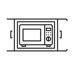 Obraz premium Kitchen Appliance Microwave Oven Icon
