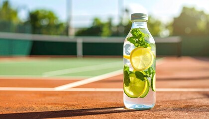 Healthy Citrus and Cucumber Drink for Sport Lifestyle

