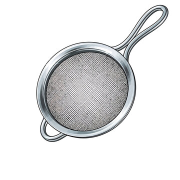 silver strainer kitchen utensil clip art preview