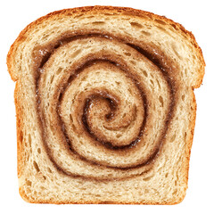 Fototapeta premium Slice of Cinnamon Swirl Bread