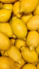 Lemons At Market vertical photo