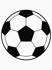 Fototapeta premium Classic black and white soccer ball design