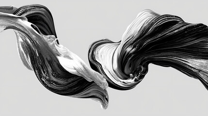 Vortex interference captured through directional ink motion