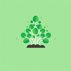 Seeding microgreens in light green background illustrates indoor gardening techniques for fresh produce growth