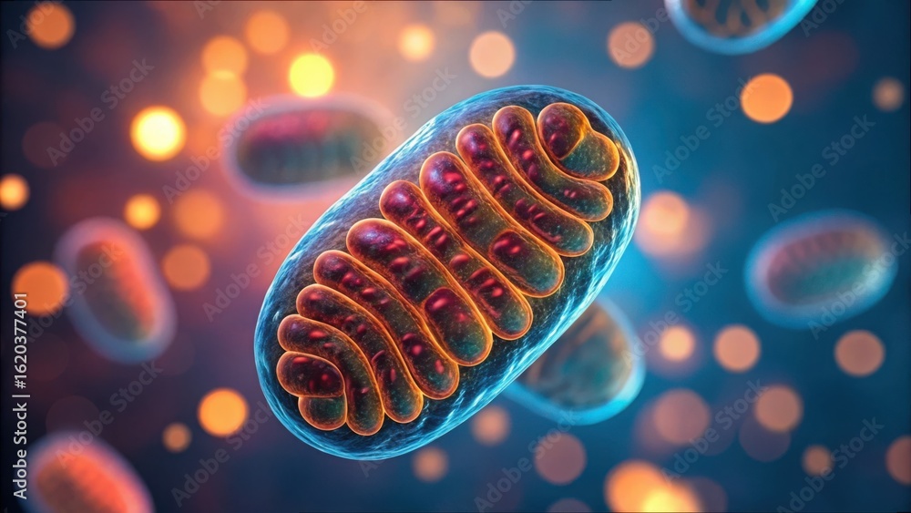 Poster detailed microscopic view of cellular structure under lab conditions