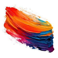 Colorful abstract paint strokes