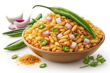 Traditional Indian Masala Murmura in a Bowl