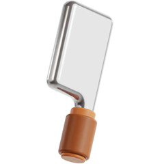 Cleaver Knife 3D Ilustration
