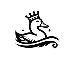 Obraz premium vector illustration of a duck