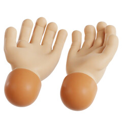 Praying Hands 3D Ilustration