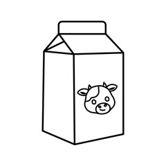  vector cow's milk icon white on background