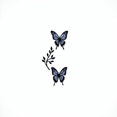 Art butterfly  logo desgine vector  illustration