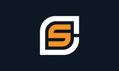 SC or CS  monogram logo design