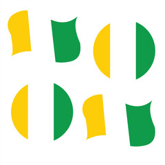 vector illustration of a flag of ireland