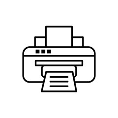 printer icon design vector logo template.
