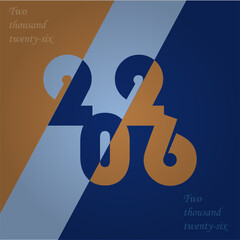 happy new year 2026 simple design