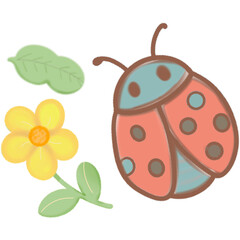 Cute Pastel Cartoon Icons for Decorative and Design Projects clipart