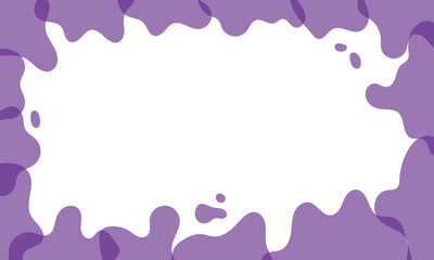 Business card banner organic shape border frame decoration background.