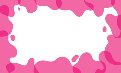 Business card banner organic shape border frame decoration background.