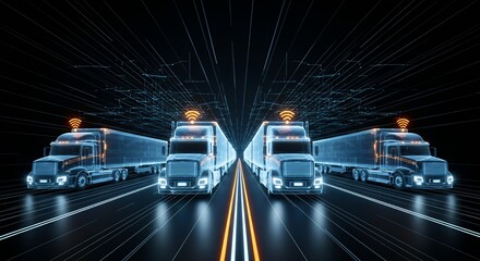 Futuristic Autonomous Trucks with Wireless Connectivity in Digital Network
