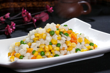 Chinese cuisine, Cantonese cuisine, colorful corn