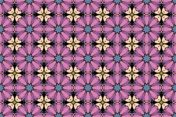 Seamless Decoration Fabric Art Interior Wallpaper Texture Tile Geometric Digital Symmetric Luxury Visual Endless Design Textile Fashion Background Perspective Template Shape Graphic Cloth Pattern.