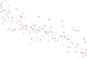 Seamless heart shapes cutout on transparent background useful for invitation cards, wedding cards.