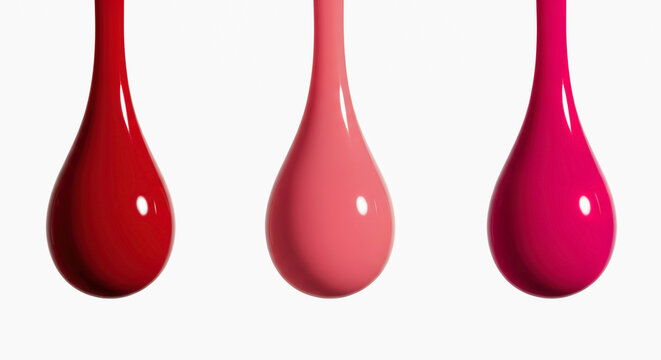 Rich and glossy lipstick swatches showcasing vibrant colors on a clean backdrop