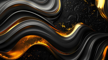 Gold and Black Luxury Background for Branding, in high resolution clean minimal style stock photo illustration background image ideal for templates advertisements and web banners showcasing modern aes