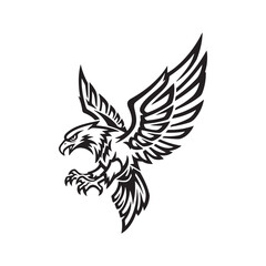 eagle tattoo vector