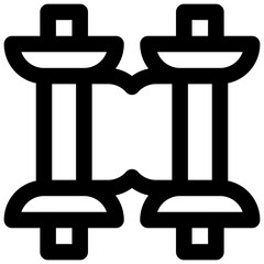 Scroll. Editable stroke vector icon.