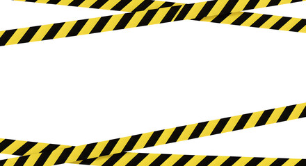 black yellow caution picture frame overlay cross