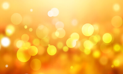 Orange abstract bokeh background blur