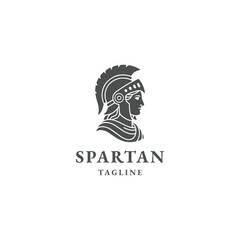 Spartan logo icon design template illustration