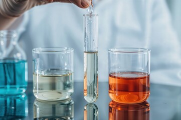 Scientific Laboratory Equipment Test Tubes Chemistry Research Glassware Medical Analysis Pharmaceutical Development Biotechnology Innovation Science Technology


