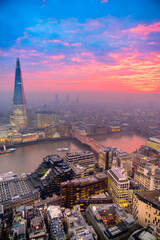 bangkok city at sunset