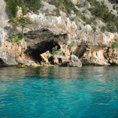 rock in the sea
