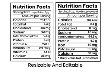 nutrition and supplement fact, nutrition facts. 