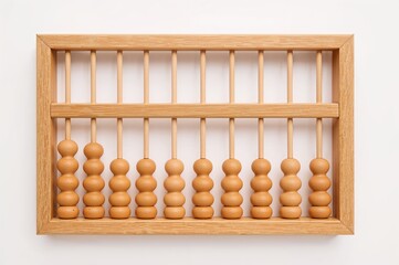 Wooden Abacus Counting Tool Educational Mathematics Learning School Children Kids Teaching Numbers Arithmetic Calculation Traditional Ancient Calculator
