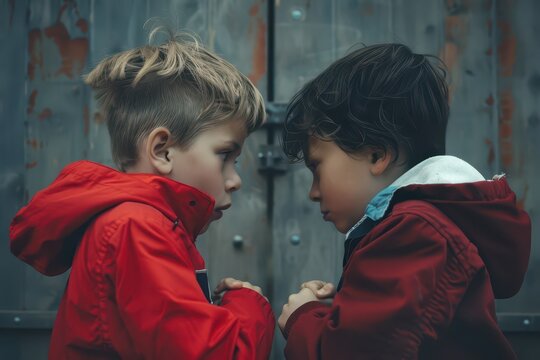 Anti-bullying awareness month: promoting empathy and understanding among children. The problem of bullying at school, bullying of classmates based on nationality, race or class