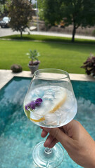 glass of wine in hand