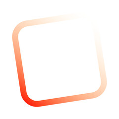 Obraz premium Red square graphic design with gradient orange border on black background