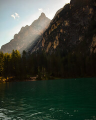 lake and mountains