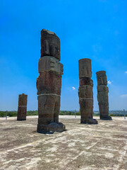 Tula archaeological site in Hidalgo, Mexico
