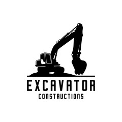 EXCAVATOR SILHOUTTE LOGO