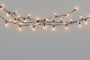 Fairy String Lights Warm Glow Decoration Party Celebration Wedding Festive Event Ambiance Lighting Interior Design Holiday Christmas Background Decorative
