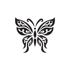 Ornamental Tribal Butterfly Vector Illustration
