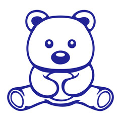 Bear Teddy Big Nose Friendly Cute Child Drawing