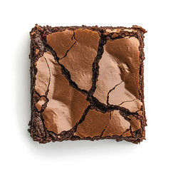 Decadent Chocolate Brownie with Cracked Surface