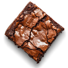 Decadent Chocolate Brownie with Cracked Surface